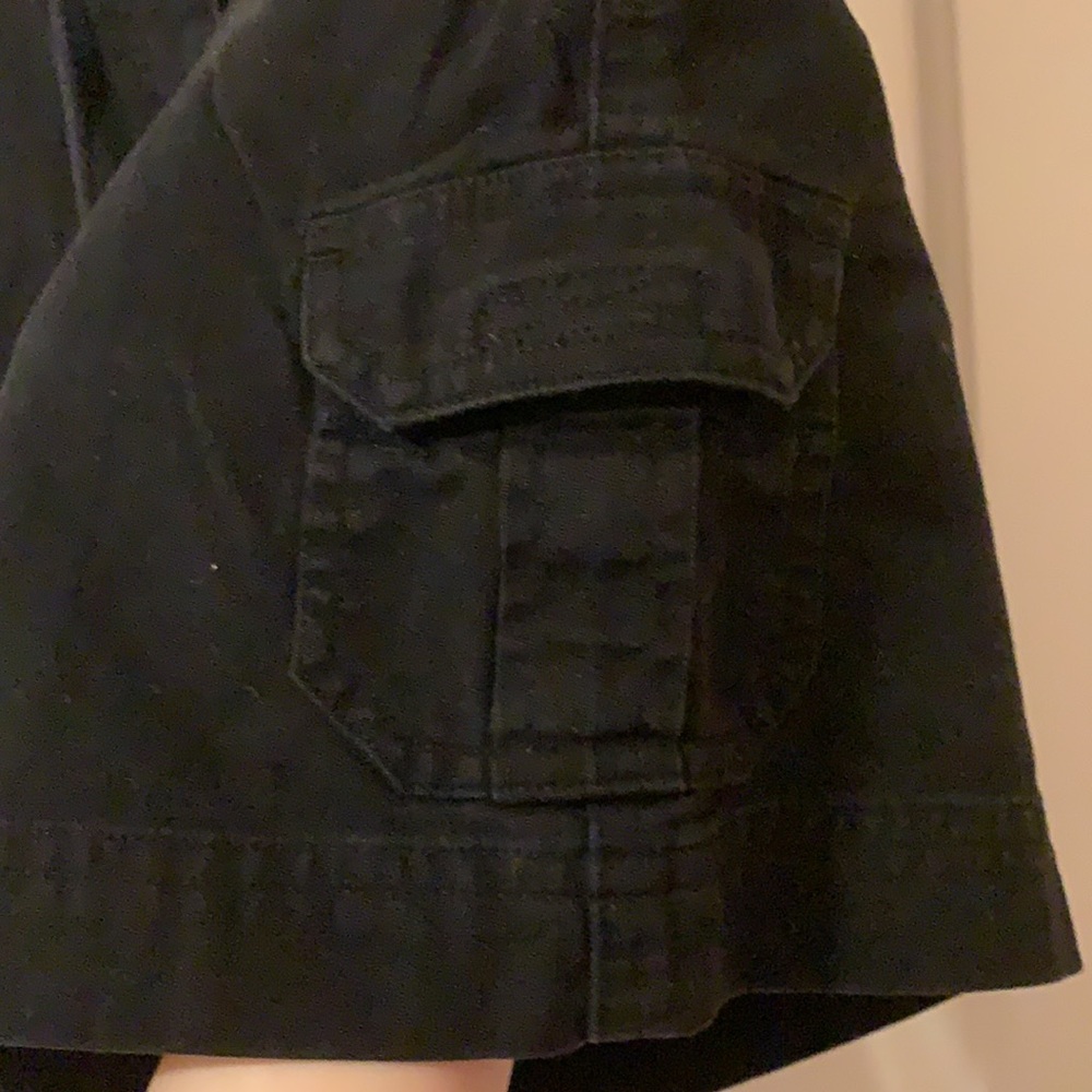 Lauren Ralph Lauren Cotton Black Cargo Utility Workwear Shorts - Picture 7 of 9